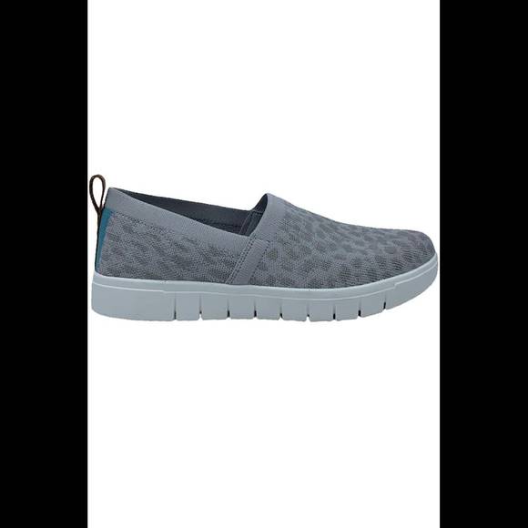 Ryka Animal-Print Stretch Knit Slip-Ons Hera Exotic 2 Vapor Gray - Wide - Picture 1 of 5